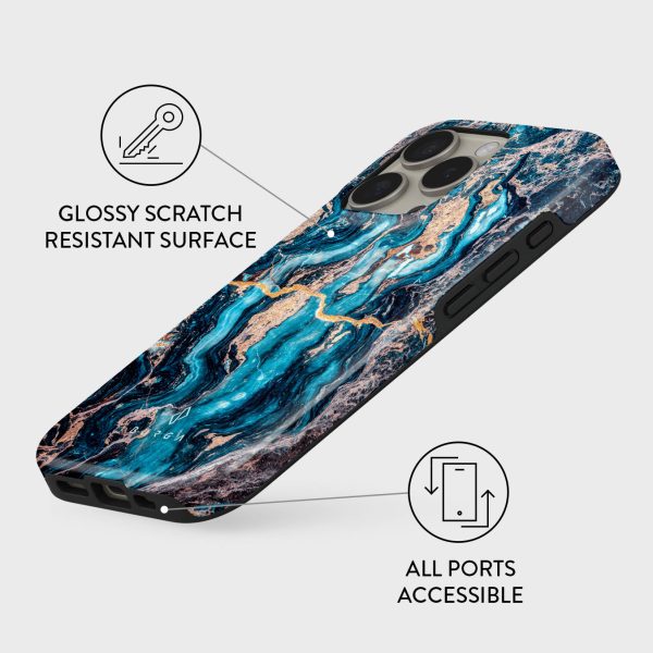 Mystic River - Blue Marble iPhone 16 Pro Case Sale - Image 3