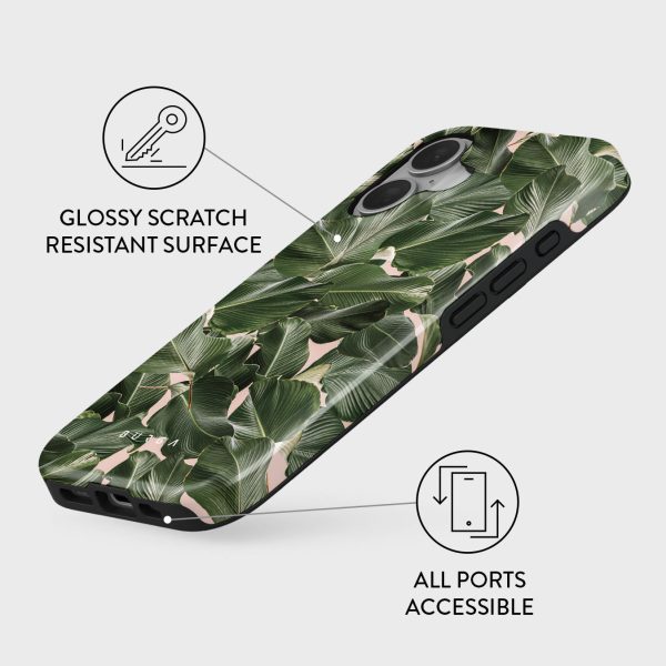 So Lush - Bannana Leaves iPhone 16 Case For Sale - Image 3