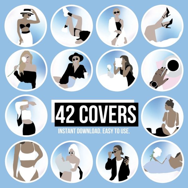 BLUE TONES IG HIGHLIGHT COVERS Sale - Image 2